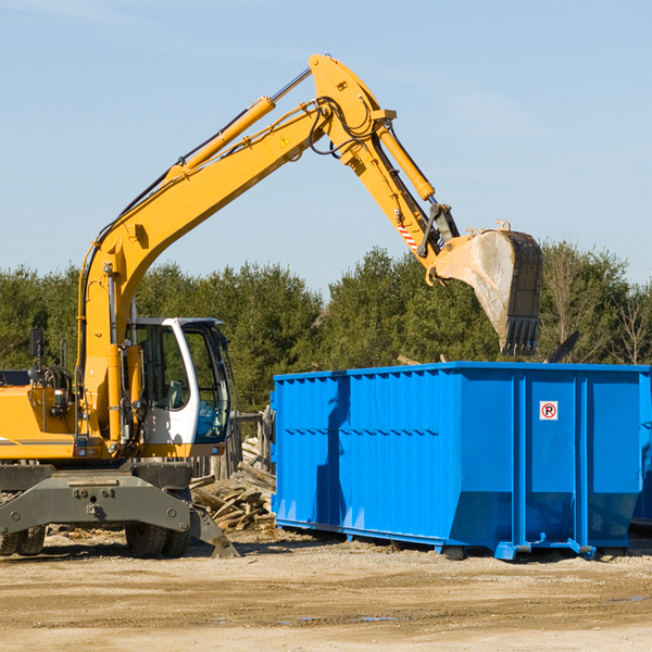 are there any restrictions on where a residential dumpster can be placed in Fulton SD